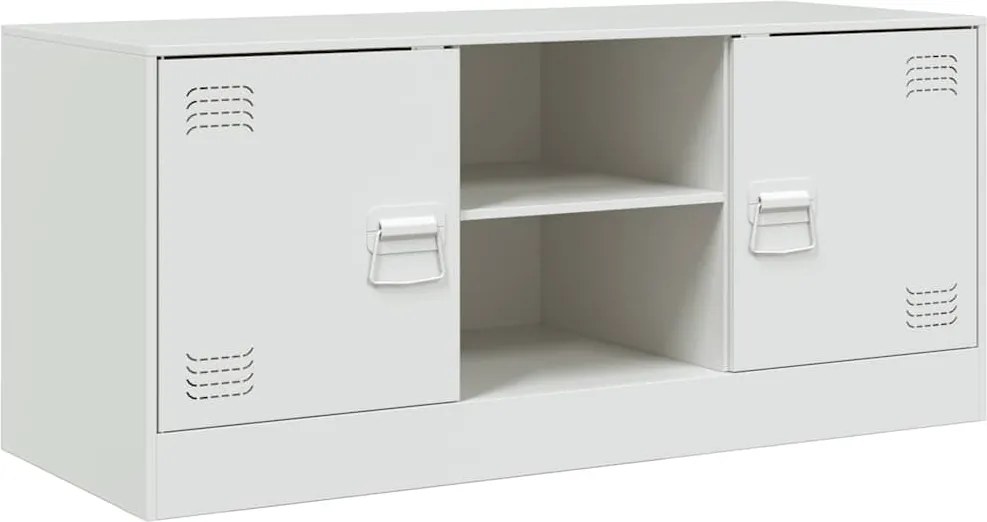 vidaXL fehér acél TV-szekrény 99 x 39 x 44 cm