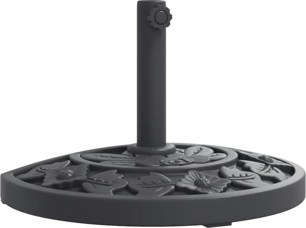 vidaXL félkör alakú napernyőtalp rúdhoz Ø38 / 48 mm 9 kg