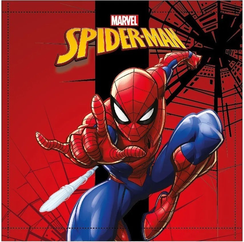 Pókember City Swing kéztörlő, arctörlő, törölköző 30x30cm