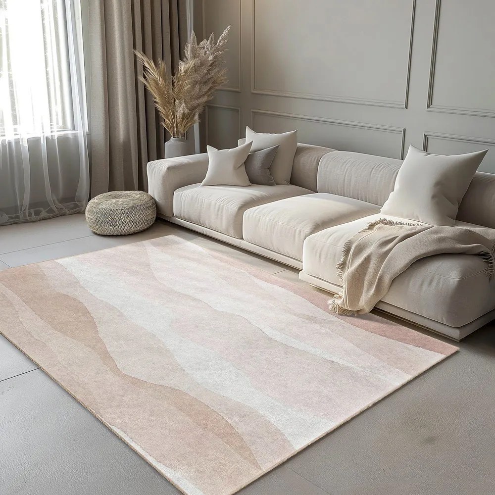 Krémszínű mosható szőnyeg 120x180 cm Komodo Beach – Mila Home