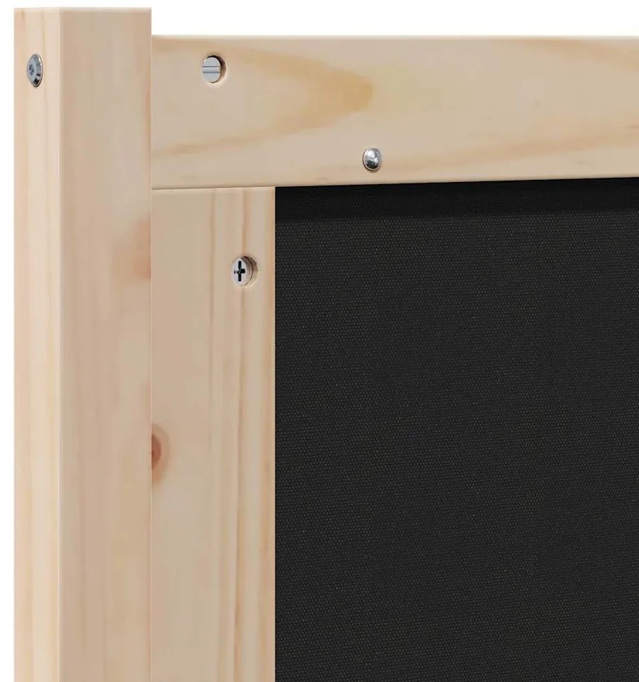 Kárpitozott fejtámla fejtámlával Barna 150 cm Tömör fenyőfa