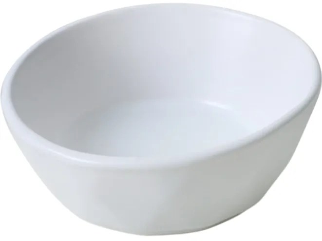 6 darab Facetta 12 cm-es kőagyag tál, fehér