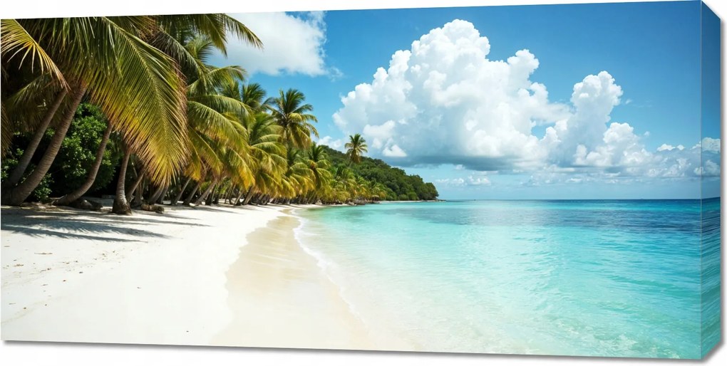 Vászonkép 100x50cm Hálószoba Nappaliba Panoráma Paradicsom tengerpart 2