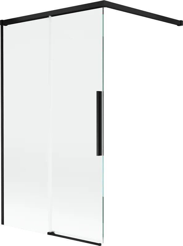Mexen Rox kétszárnyú toló zuhanyfal 100 x 150 cm, átlátszó, fekete - 8C9-100-003-70-00