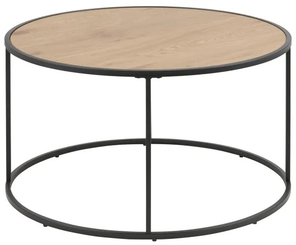 SARON dohányzóasztal tölgy/fekete