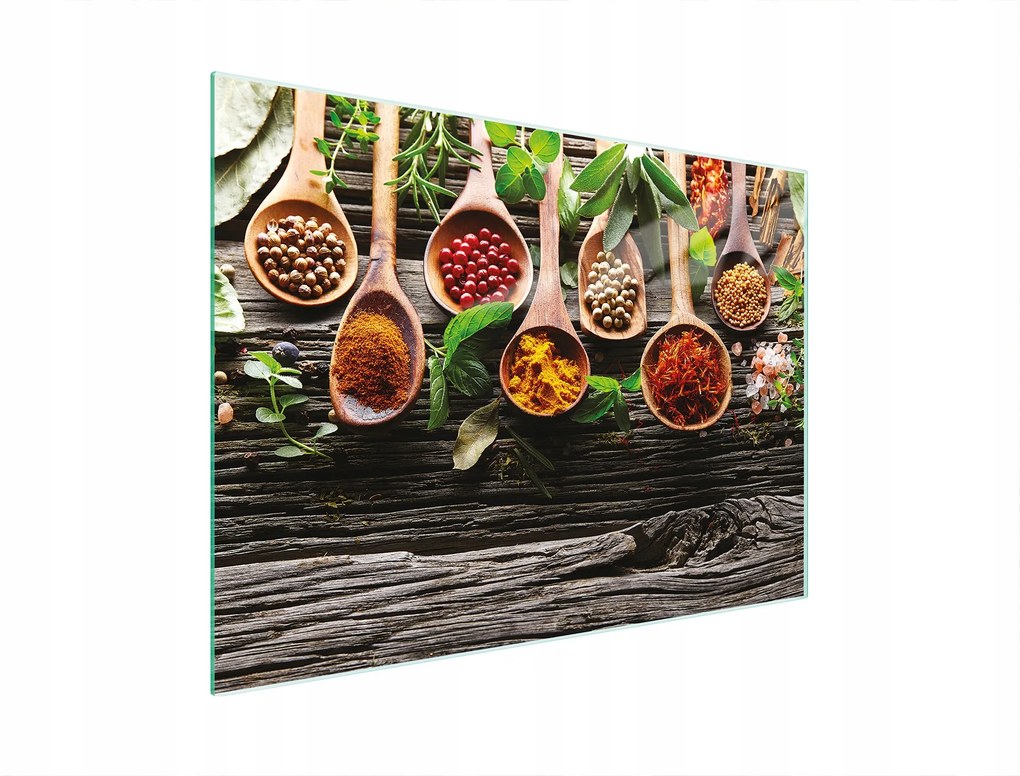 Üveg Vágódeszka 30x22 Fűszerek Edzett Üveg