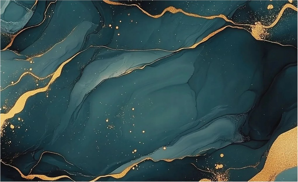 Dekoratív fali tapéta 3D hatással Sötétkék absztrakt 416x254