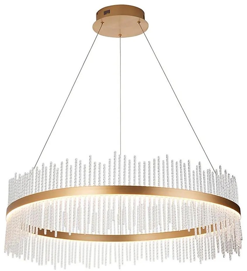 Endon 107672 - LED dimmelhető kábeles csillár ADRIEL LED/83W/230V 3000K arany