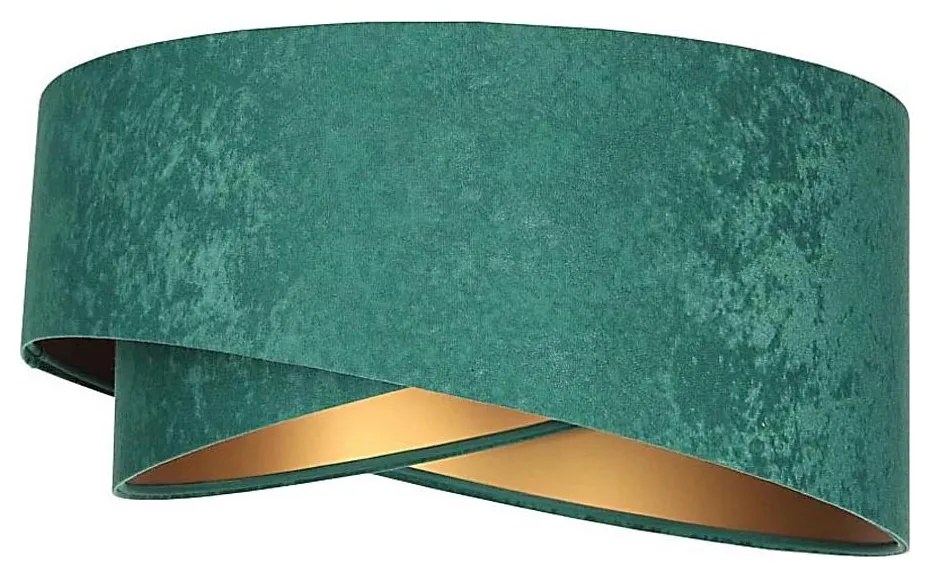 GALAXY univerzális lámpabúra E27, 45 cm, zöld/arany