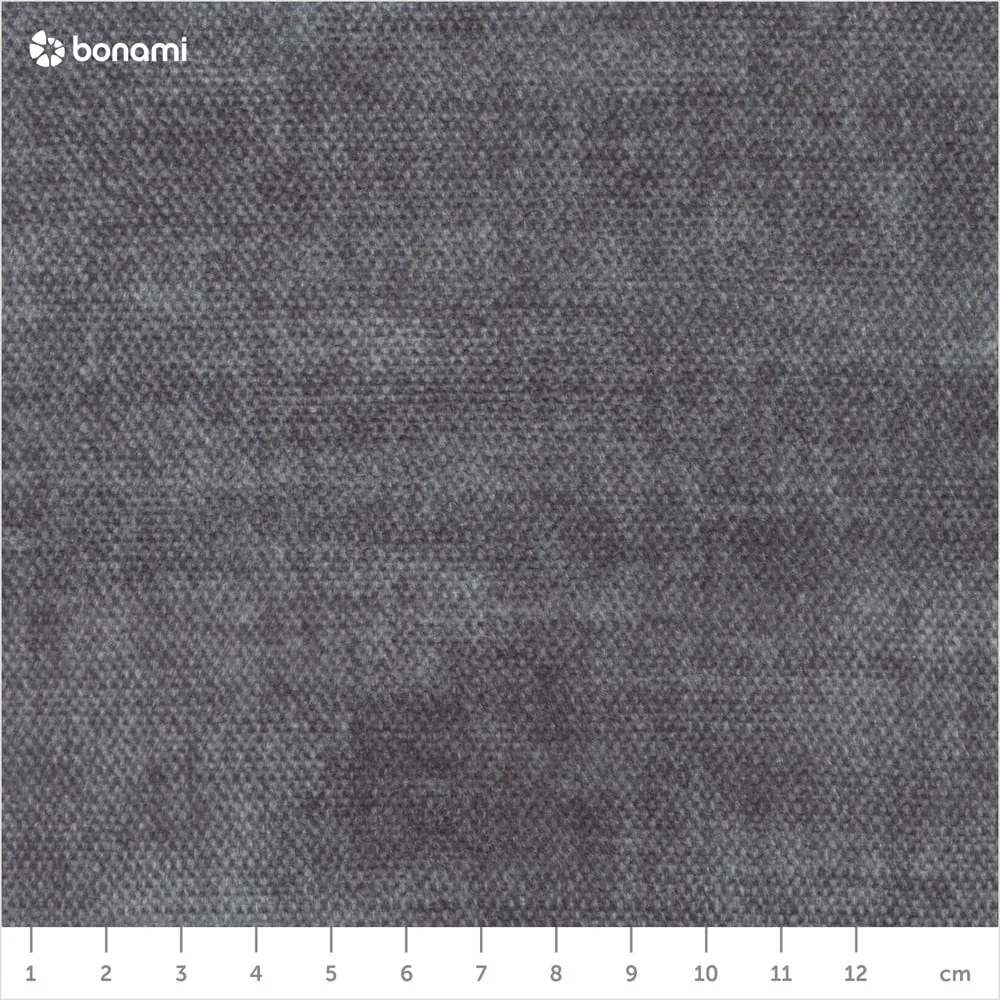 Sötétszürke kárpitozott franciaágy tárolóhellyel ágyráccsal 160x200 cm Jade – Bobochic Paris