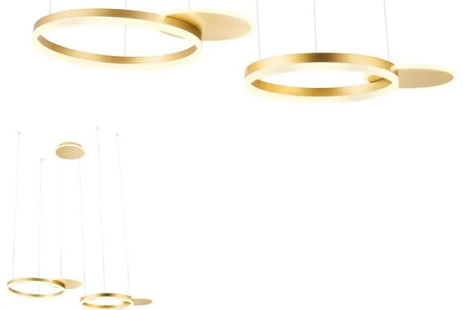 Redo 01-2606 - LED Dimmelhető csillár zsinóron SIGUA LED/99W/230V 3000K arany