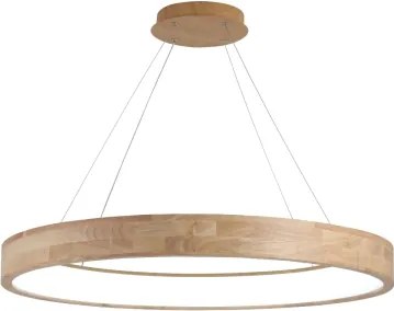 Brilagi -LED csillár kábelen FALCON WOOD LED/60W/230V 3000/4000/6000K 80 cm fa kivitel