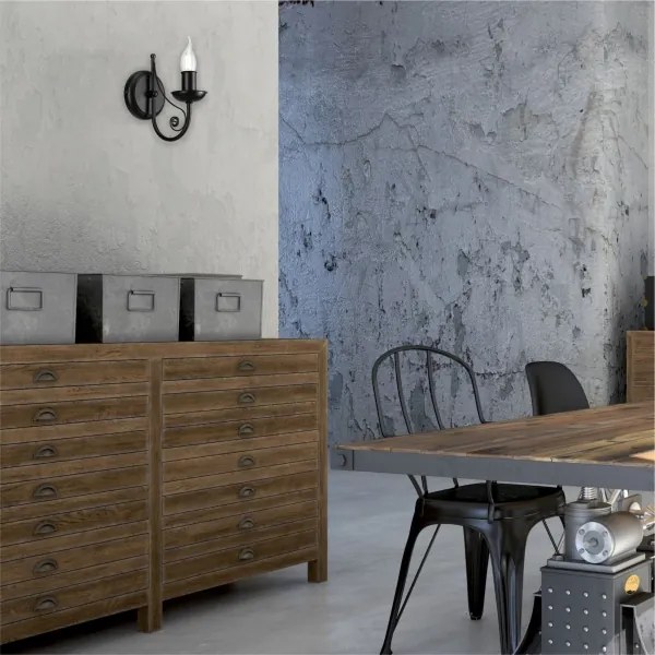 Fali lámpa DONATO 1xE14/40W/230V fekete