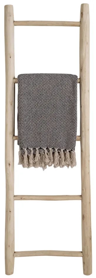 Dekorációs létra teak fából, natúr, 50x150 cm