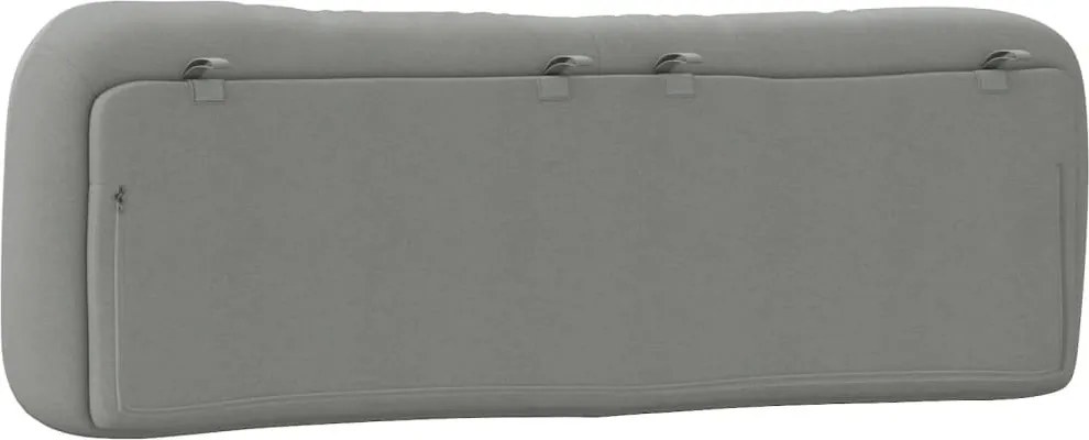 világosszürke szövet fejtámla párna Hvar 160 cm