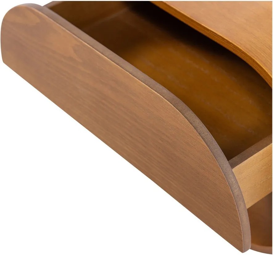 Natúr színű többszintes fali polc 39 cm Momo – WOOOD