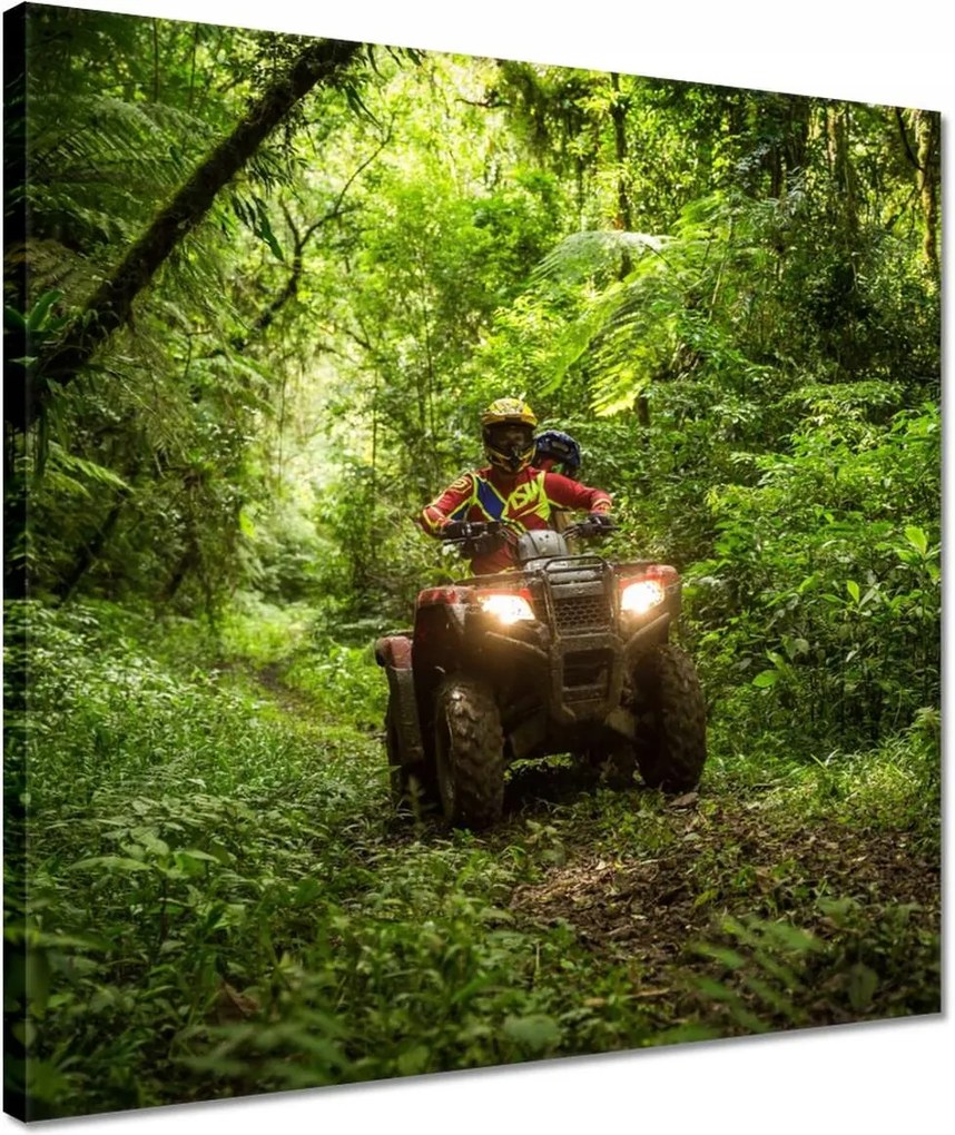 Vászonkép 40x40 Quad Négy kerék Terep