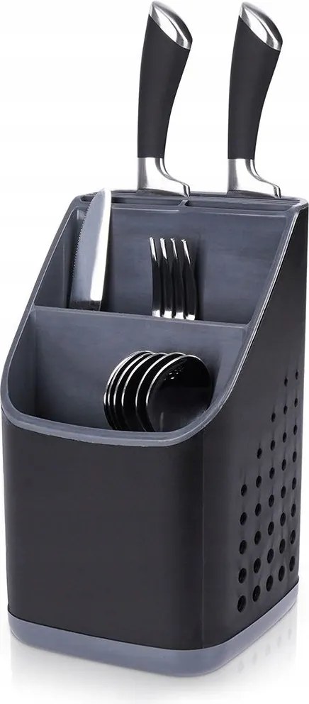 Csepegtető Evőeszköz Rendszerező Konyhai Kések Edények Állvány Utántöltő Fekete