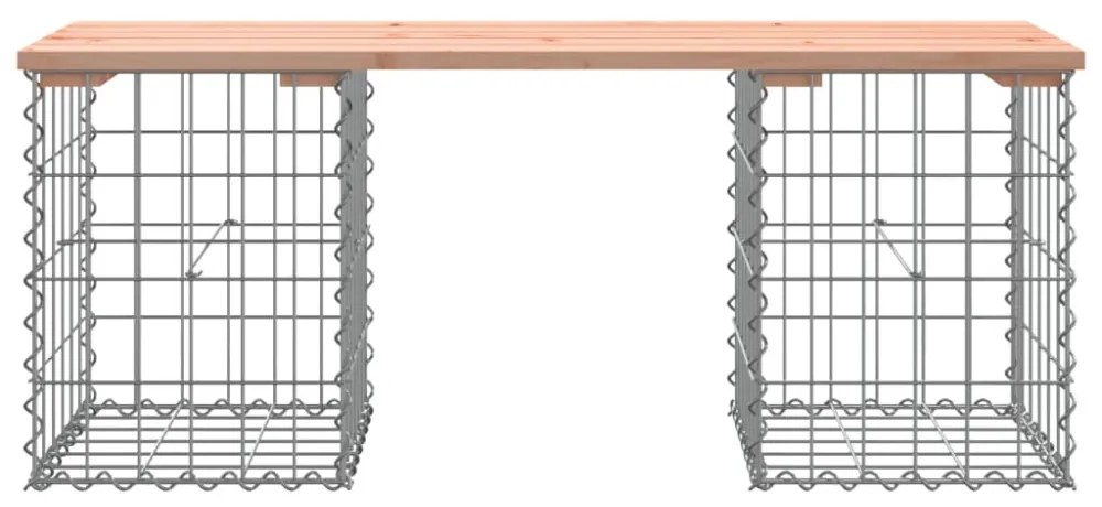 tömör duglászfenyő gabion kerti pad 103x31x42 cm