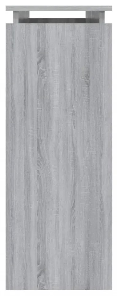 szürke sonoma színű szerelt fa tálalóasztal 102 x 30 x 80 cm