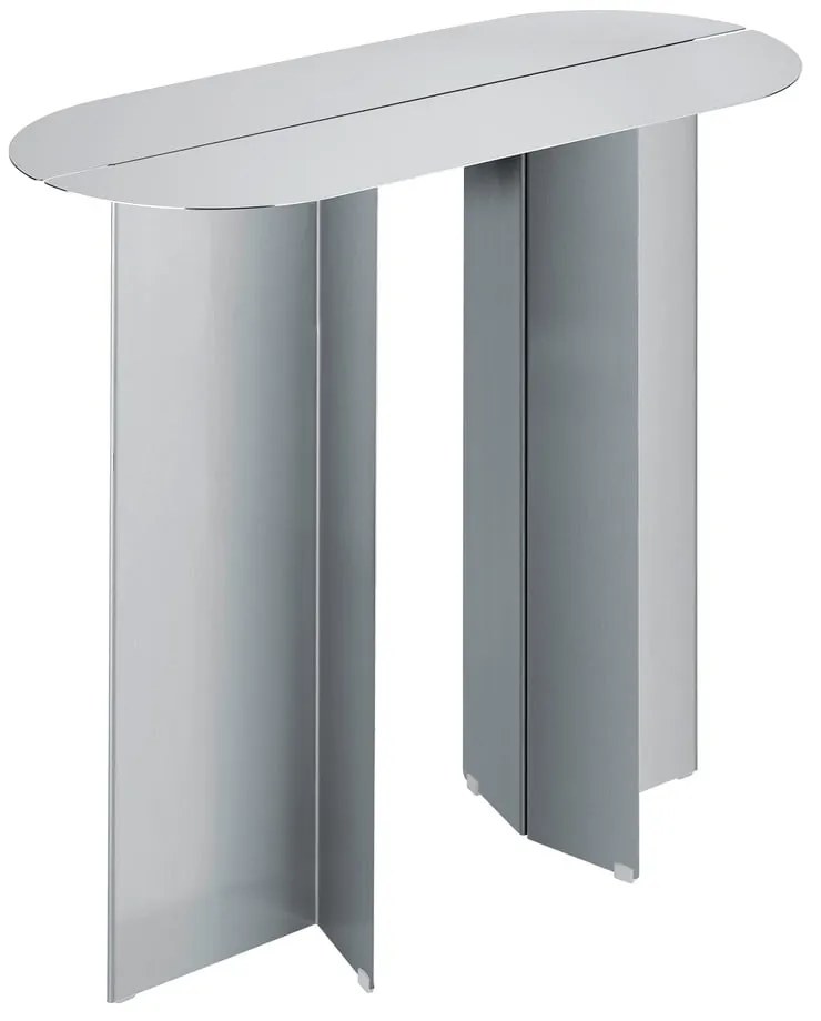 Matt ezüstszínű rozsdamentes acél konzolasztal 35x80 cm Oru – Blomus