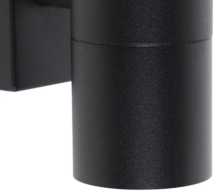 Okos kültéri fali lámpa fekete, WiFi GU10 IP44-gyel - Solo