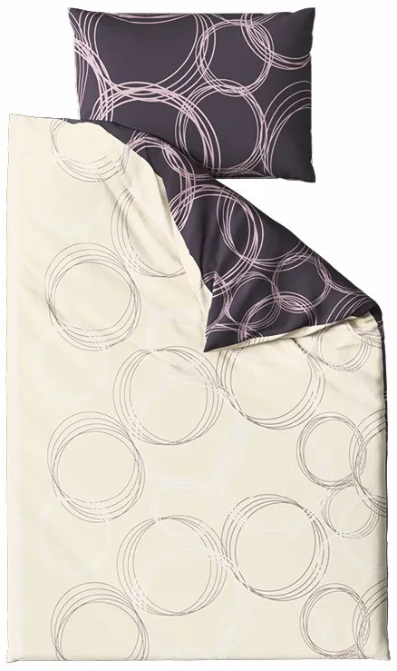 Pamut ágynemű BUBBLES BLEND fekete Ágyneműhuzat mérete: 70 x 90 cm | 140 x 200 cm