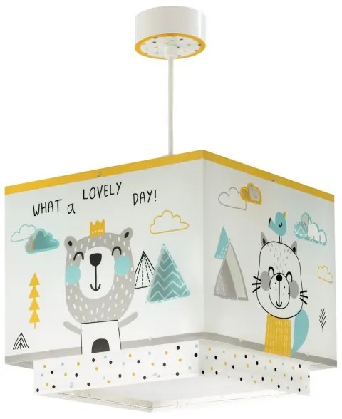 Dalber D-73242 - Gyerek csillár HELLO LITTLE 1xE27/15W/230V