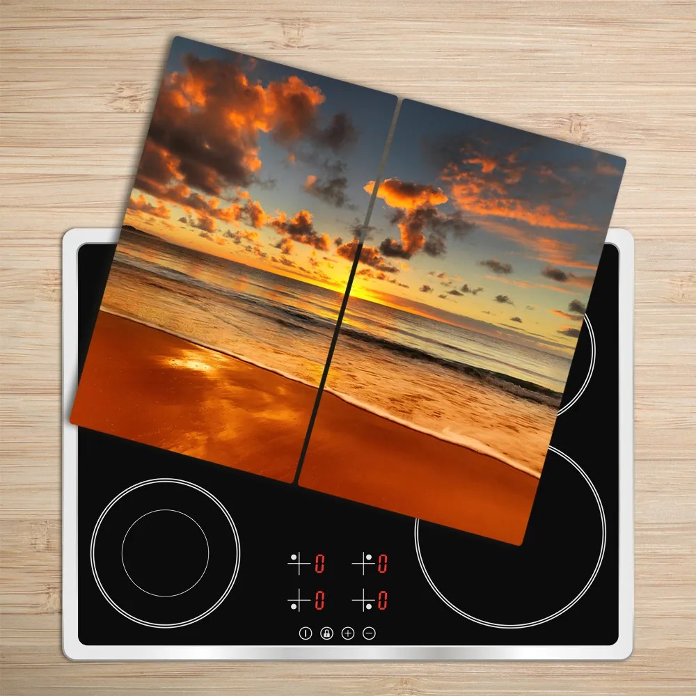 Üveg vágódeszka Sunset Beach 60x52 cm
