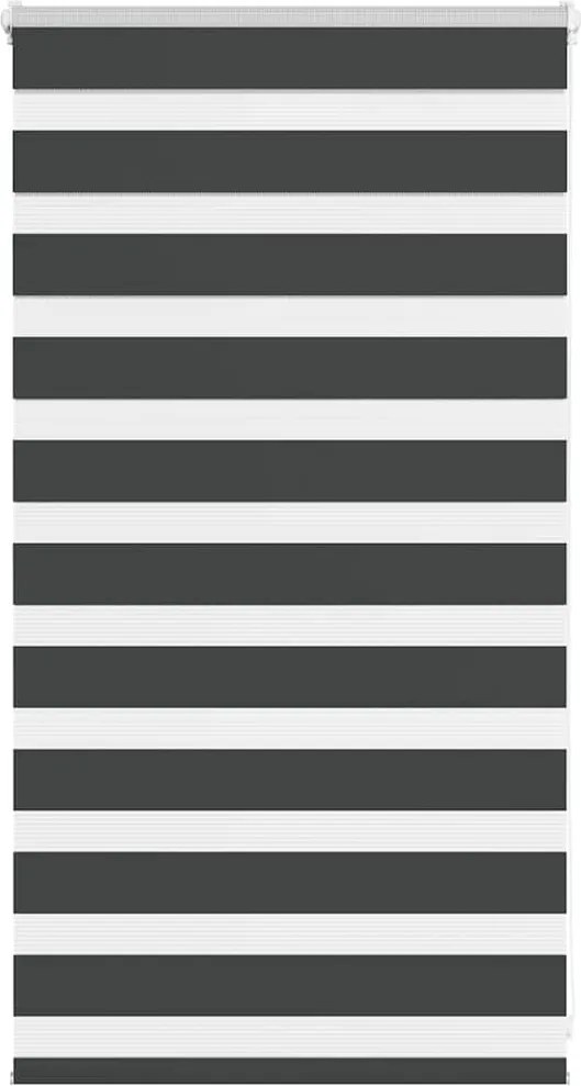 vidaXL zebrafüggönnyel fekete szövetszélesség 70,9 cm poliészter