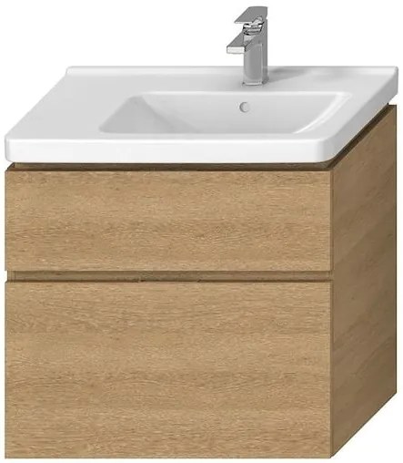 Fürdőszobaszekrény mosdó alá Jika Cubito 74x68,3x42,6 cm tölgyfa H40J4254045191