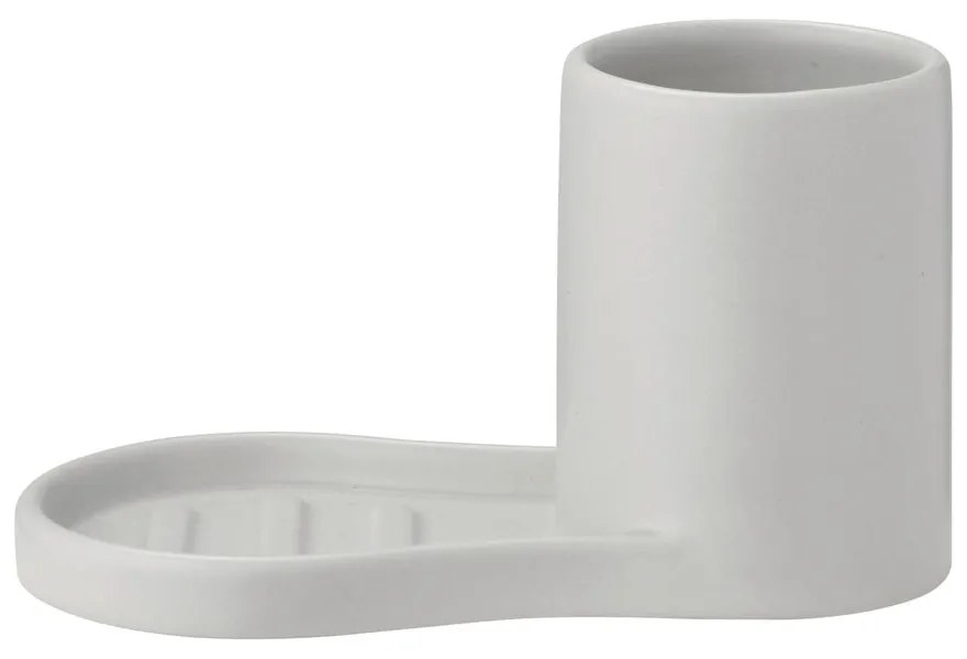 Világosszürke agyagkerámia mosogatóeszköz tartó Piro – Blomus