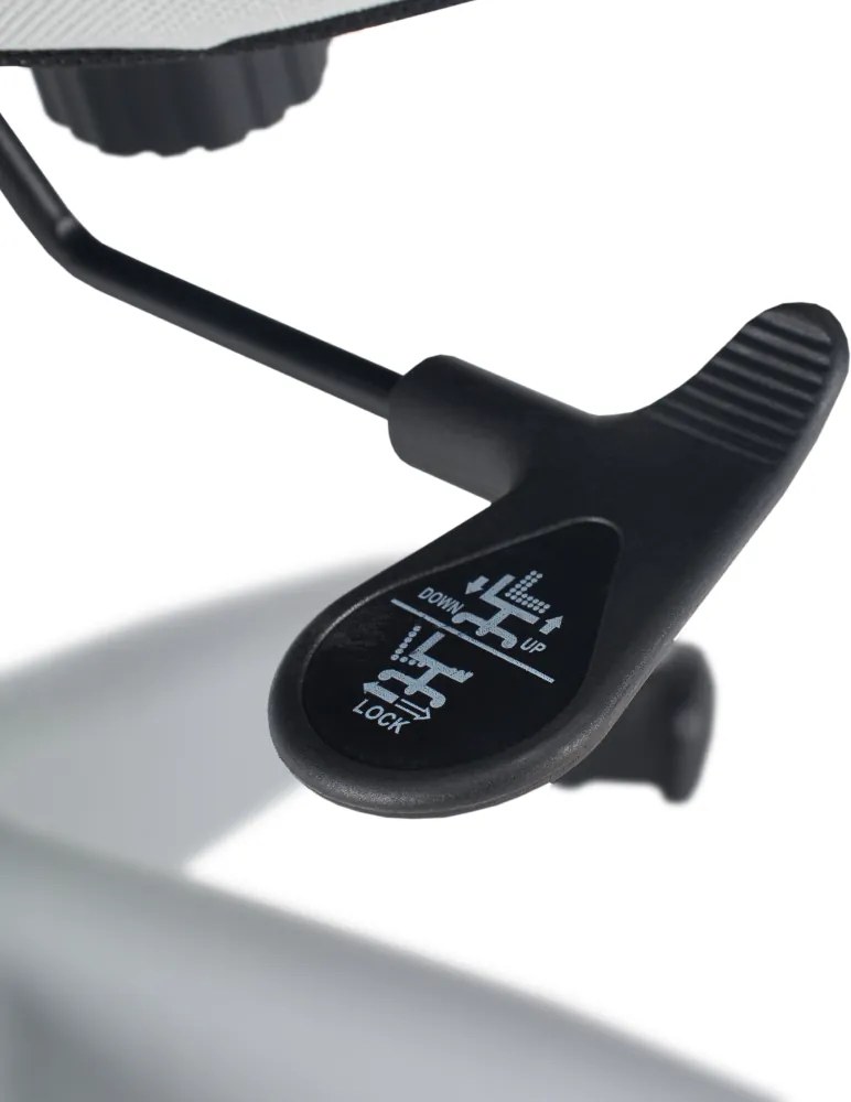 Irodai szék, világosszürke/szürke, teherbírás 150 kg, ERMEN