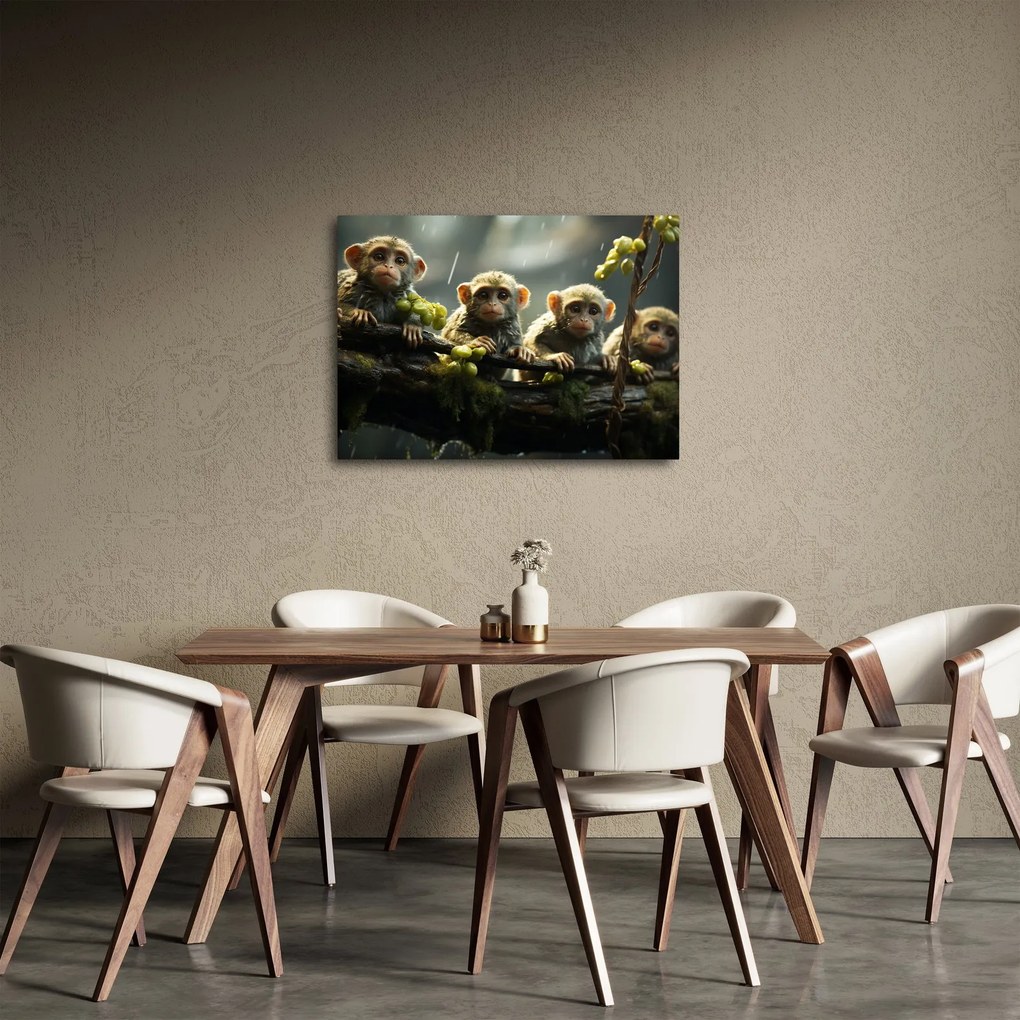Kép - Majmok (70x50 cm)