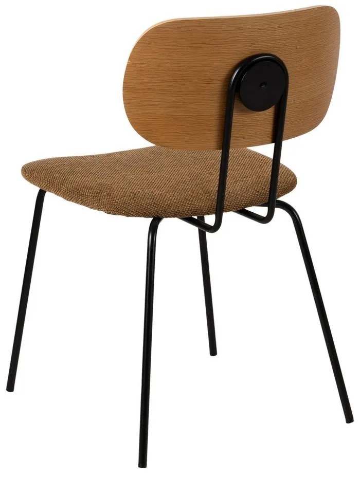 Barna-natúr színű étkezőszék szett 4 db-os Cleo – Ixia