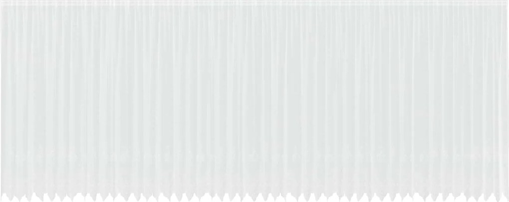 vidaXL Csipkés Függöny függönyökkel Fehér 280x1200cm Poliészter