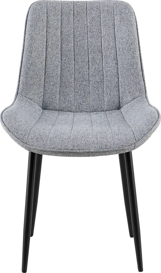 Étkezőszék, világosszürke/fekete, ZAJRA
