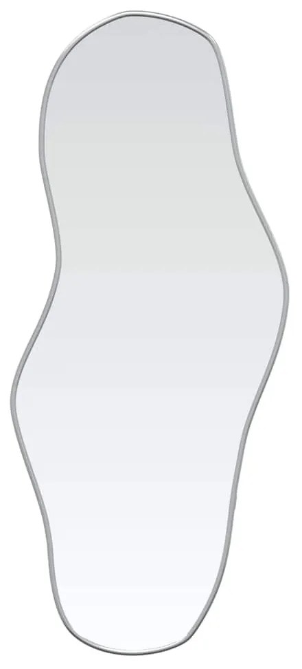 ezüstszínű falitükör 100x45 cm