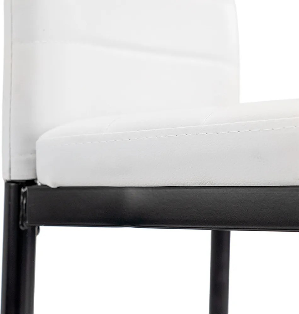 Tino NOVA Étkezőszék fehér-fekete színben