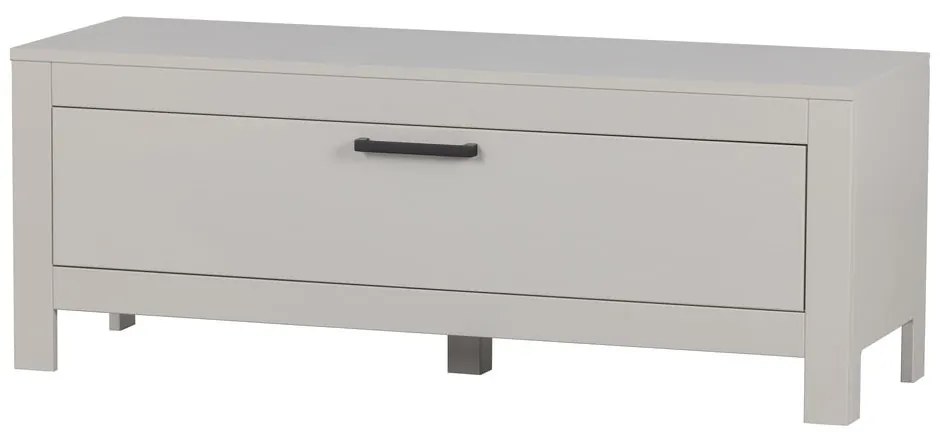 Világosszürke borovi fenyő TV-állvány 120x45x40 cm Bonk – WOOOD