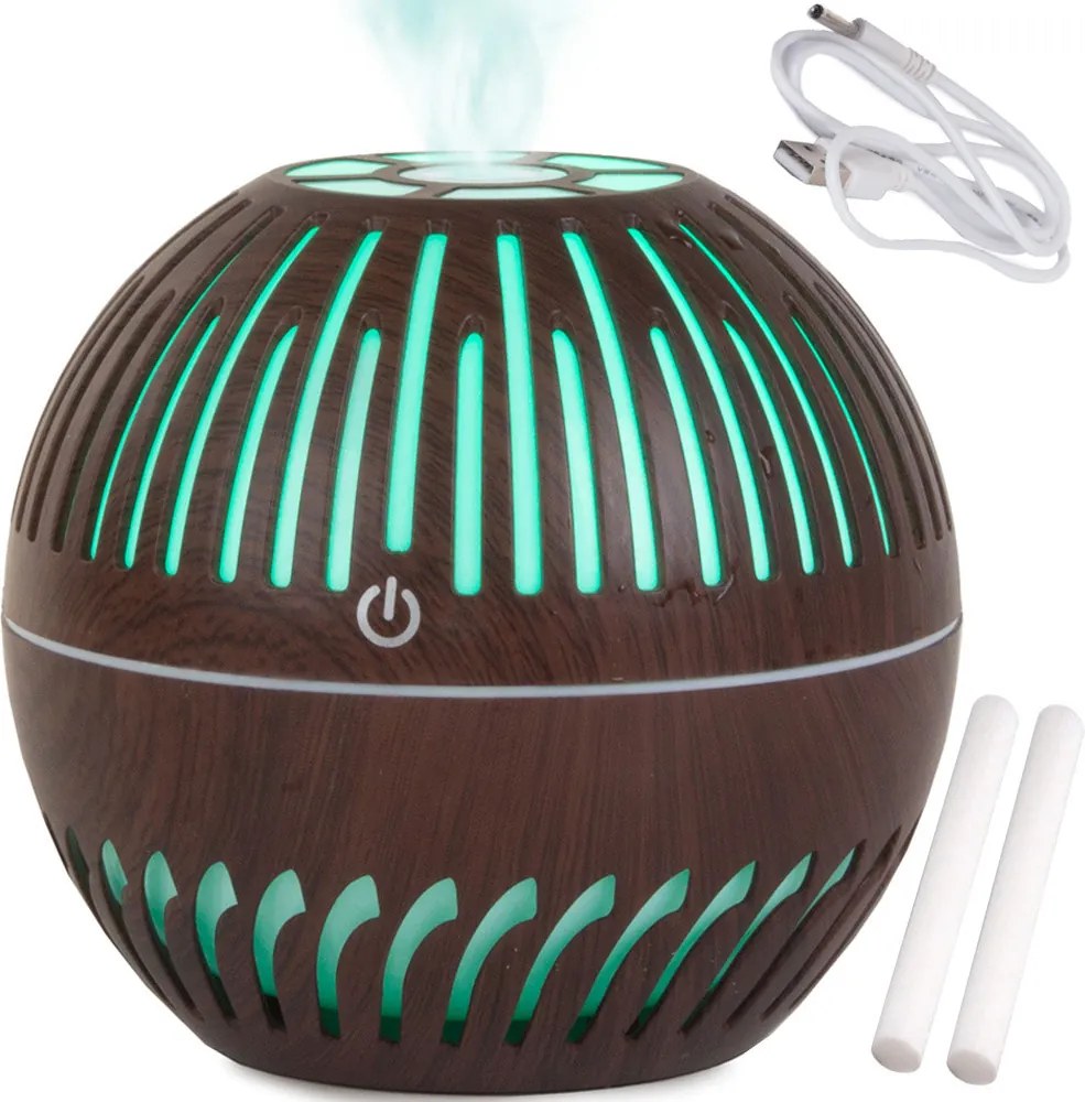 Levegő párásító aromaterápiás diffúzor led éjszakai fény rgb