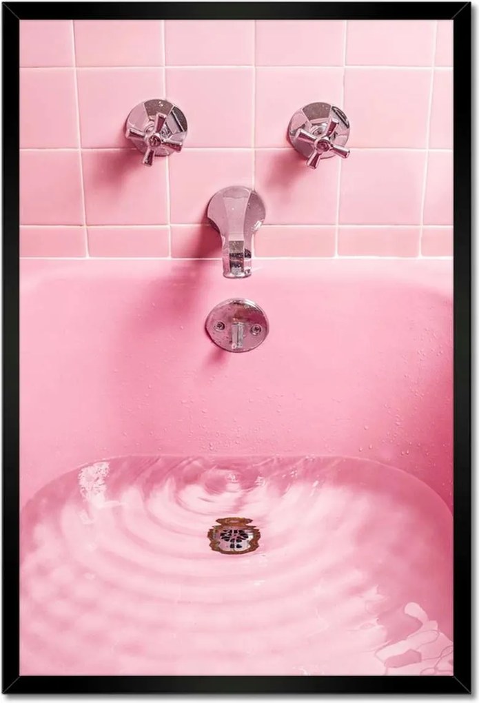 Poszterek keretben 40x60 Női fürdőszoba Fürdőkád