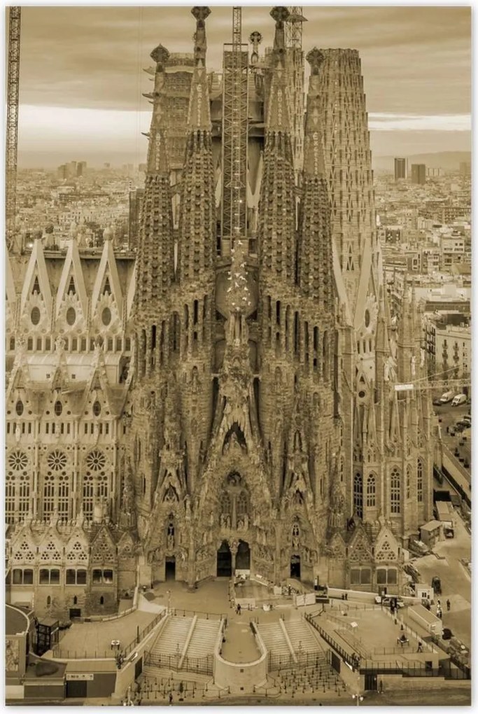 Poszterek 80x120 Napsütéses nap Barcelona