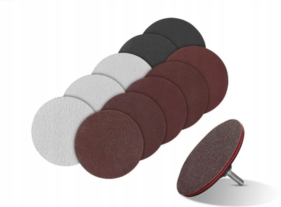 Polírozókorong csiszolópapírral 10 db-os készlet 60-tól 1200-ig