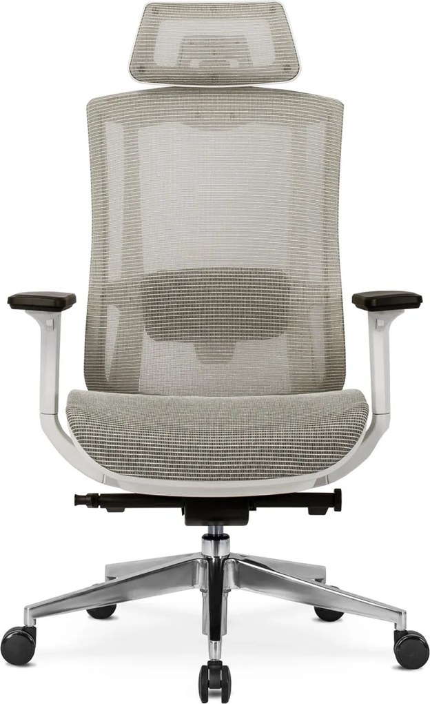 Forgószék ergonomikus kialakítással, bézs színben. SKY