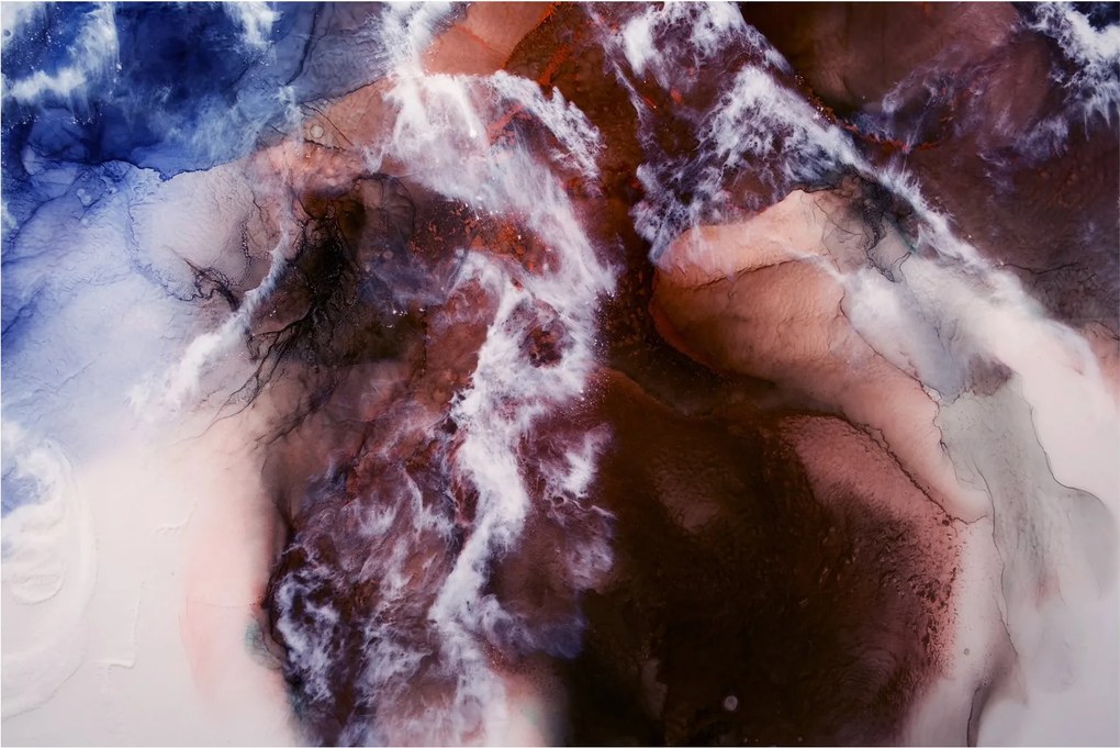Kép - Lila márvány N⁰3 (90x60 cm)
