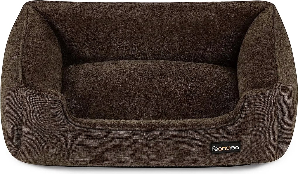 Kutyaágy, kivehető huzattal, l-es méret, barna | feandrea