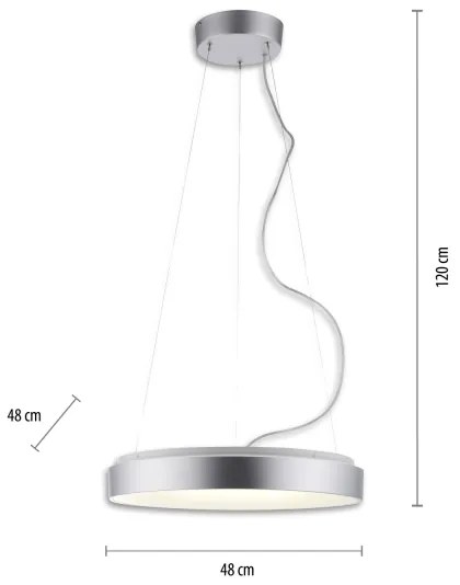 JUST LIGHT. 17075-21-LED Dimmelhető csillár zsinóron KETO ANIKA LED/26,5W/230V+RC