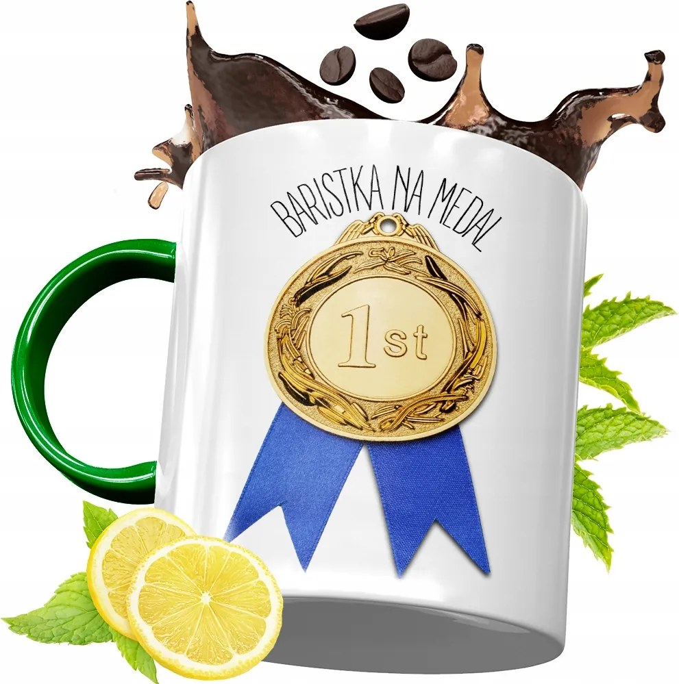 Zöld Bögre Baristáknak Születésnapi Ajándék fényképes nyomtatással