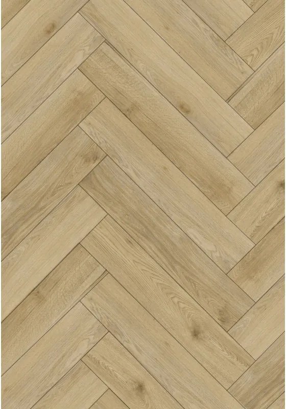 Mexen Charter Oak vinylpadlók halszálkamintás 570 x 95 mm LVT Dryback 2,5 mm, PVC alátét, 4 V-fuga, Tölgy